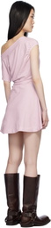 Frankies Bikinis Pink Roslyn Off Shoulder Minidress