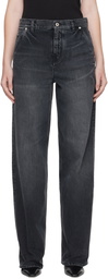 Kenzo Black Kenzo Paris Futura 2000 Edition Workwear Jeans