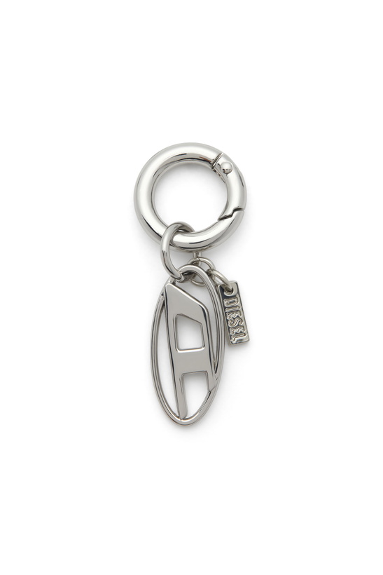 Photo: Diesel Charm with Oval D charm - Charms and Keyrings - Unisex - Silver