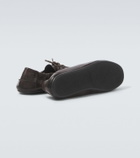 Prada Shuffle leather boat shoes