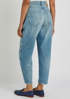 Polo Ralph Lauren Distressed Straight-leg Ankle Jeans Blue
