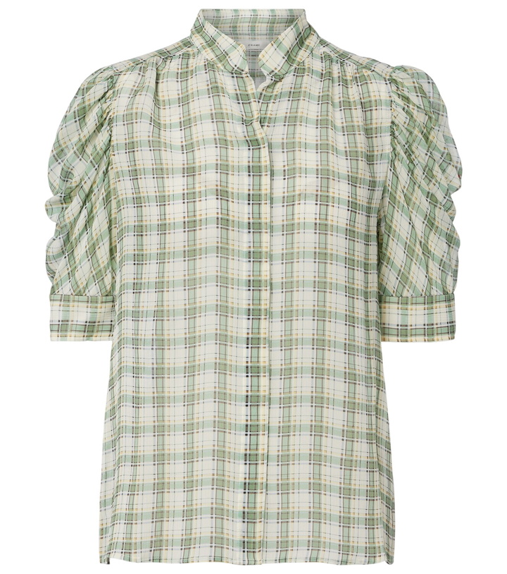 Photo: Frame Gillian checked silk blouse