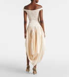 Magda Butrym Off-shoulder cotton and silk maxi dress