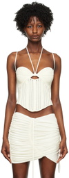 ANDREĀDAMO Off-White Cutout Tank Top