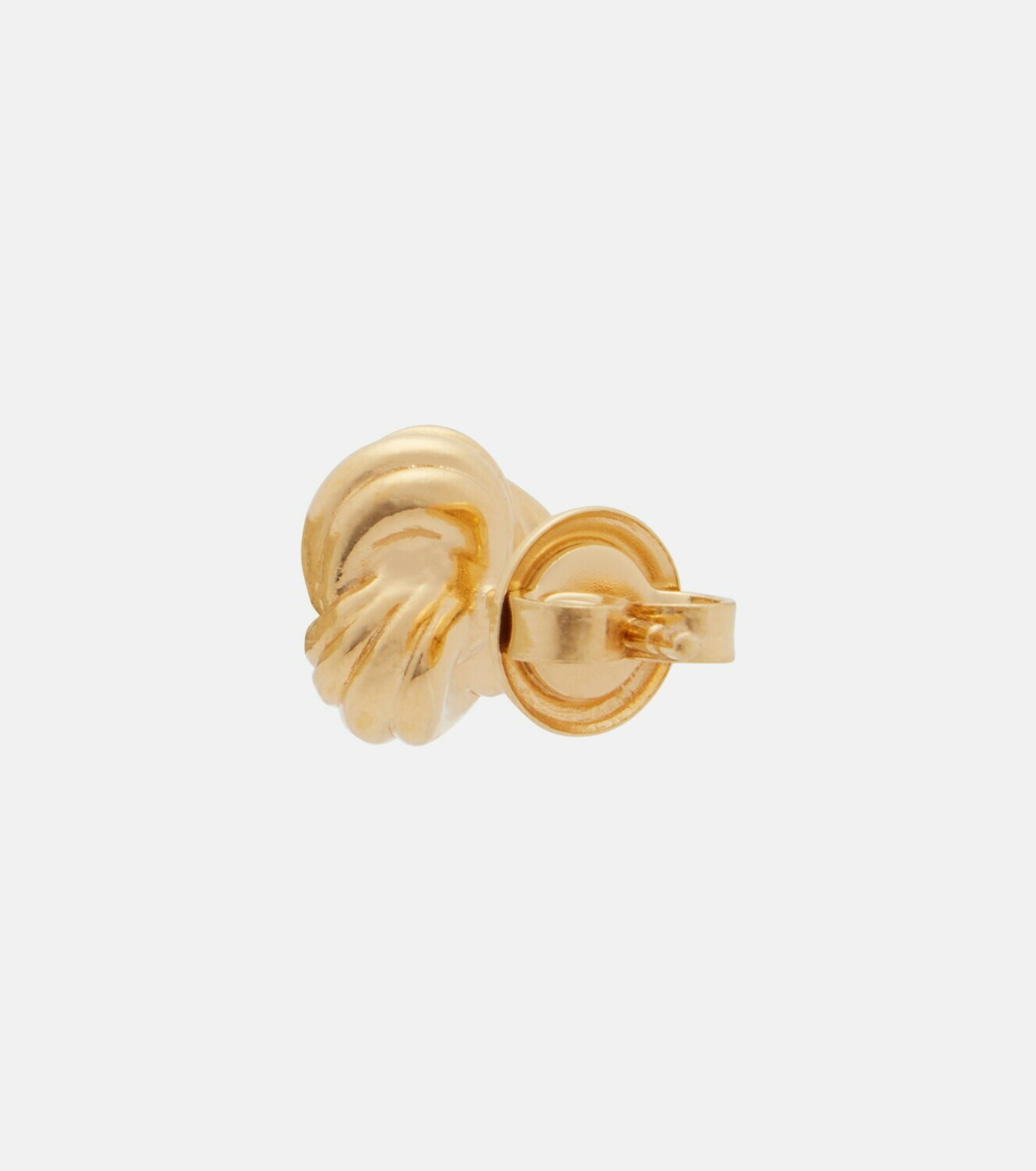 Bottega Veneta Intreccio 18kt gold-plated sterling silver earrings
