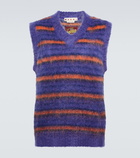 Marni - Striped mohair-blend sweater vest