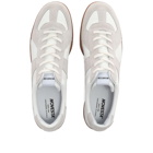 Novesta Men's German Army Trainer Leather Sneakers in White/Gum