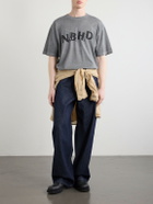 Neighborhood - Logo-Print Cotton-Jersey T-Shirt - Gray