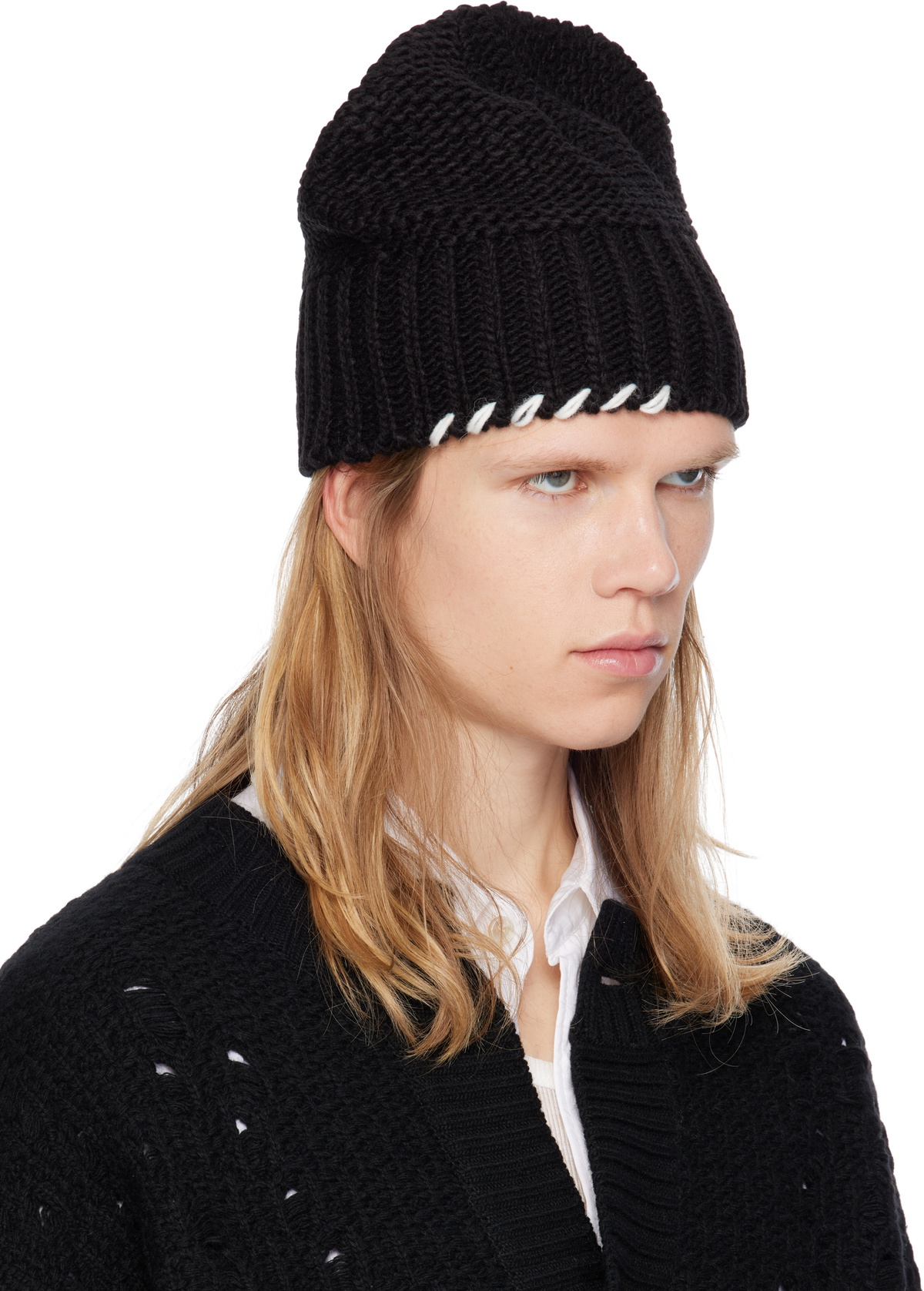 Andersson Bell Black Milano Wool Beanie