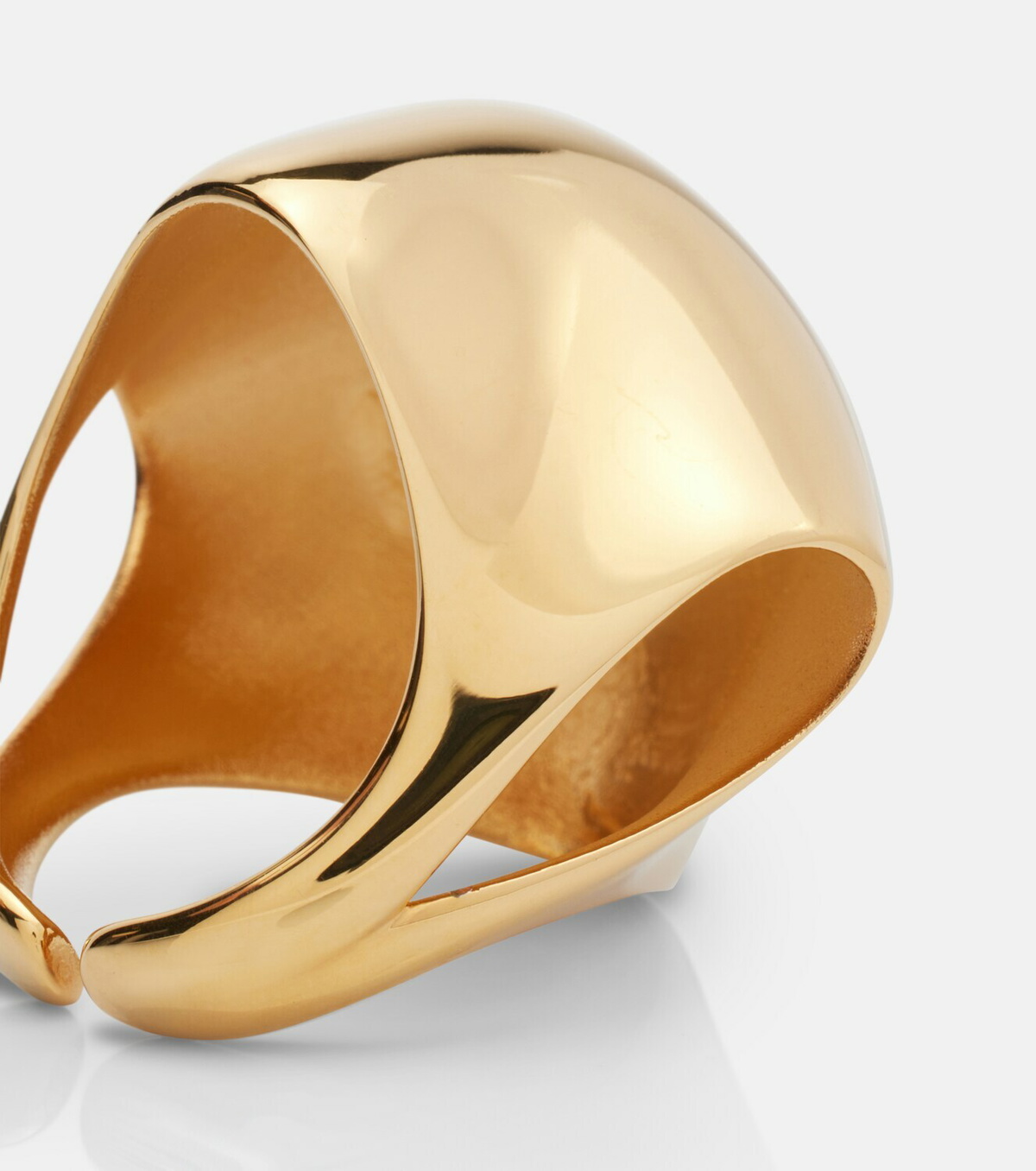 Khaite Lotus 18kt gold-plated ring