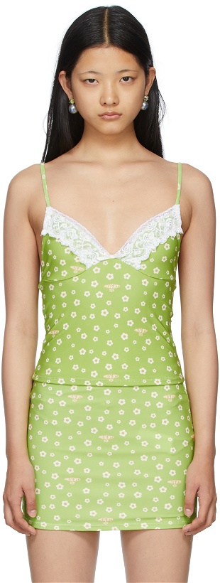 Photo: OMIGHTY Green Daisy Lace Camisole