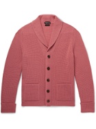 TOM FORD - Ribbed Cashmere Cardigan - Pink