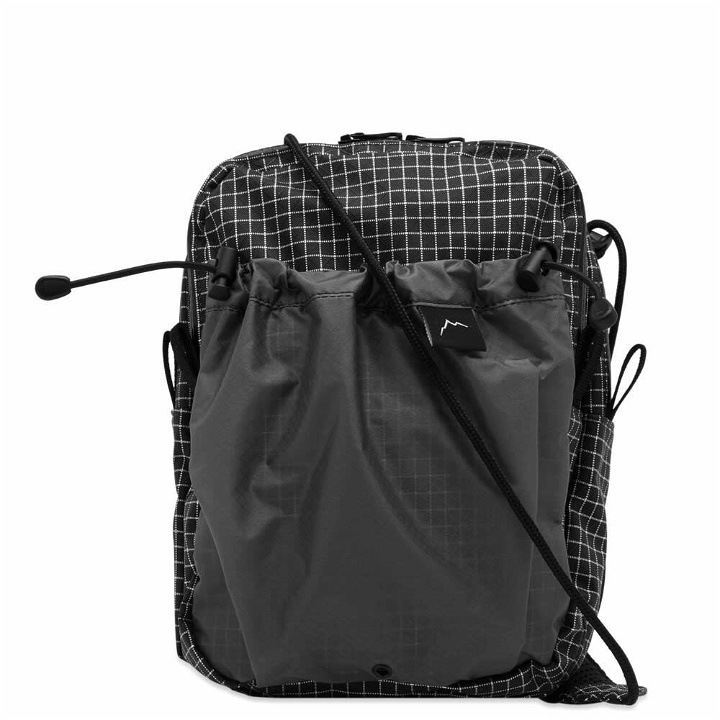 Photo: CAYL Men's Seorak 6 Solid Grid Cross Body Bag in Black