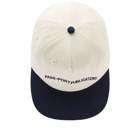 Pass~Port Men's Publish 5 Panel Cap in Natural/Navy