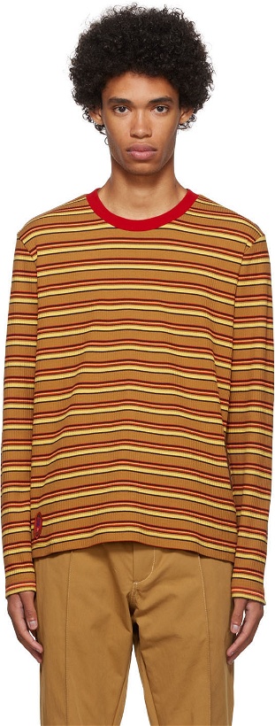 Photo: Wales Bonner Orange adidas Originals Edition Long Sleeve T-Shirt