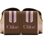 Chloé Brown Swimming Cool Wedge Mule Sandals