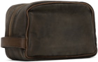 RRL Brown Embossed Pouch