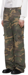 Alexander Digenova Khaki Type 2 Denim Cargo Pants