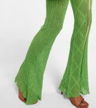 Roberta Einer Disco high-rise flared cotton pants