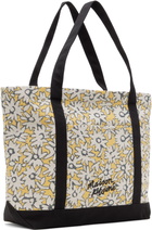 Maison Kitsuné Yellow Daisy Field Large Jacquard Tote
