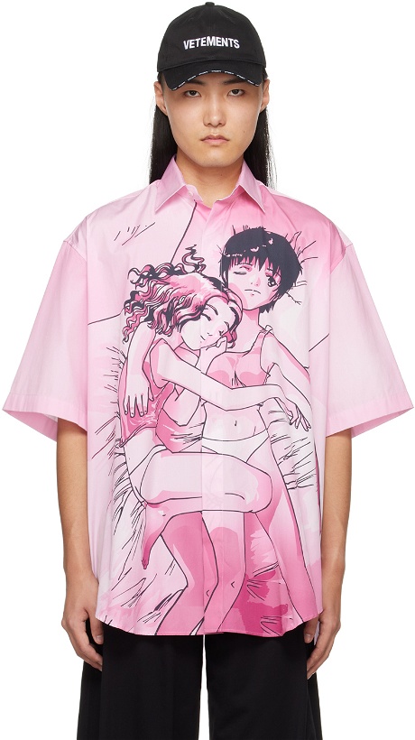 Photo: VETEMENTS Pink Anime Shirt