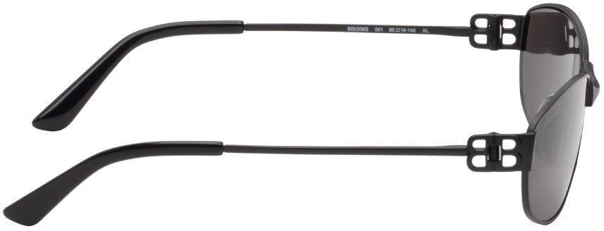 Balenciaga Black Mercury Oval Sunglasses Balenciaga
