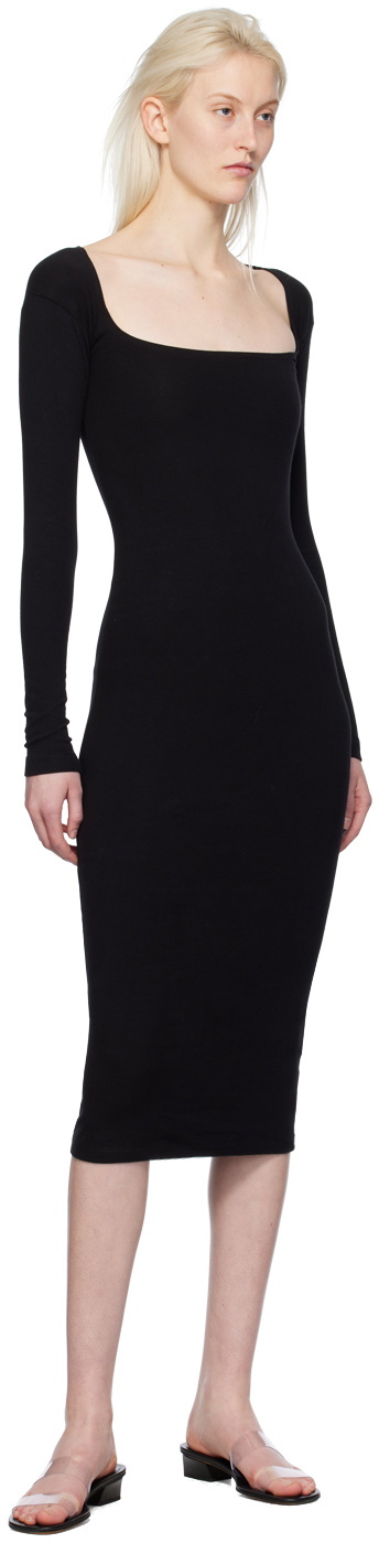 Gil Rodriguez Black 'El Tigre' Midi Dress