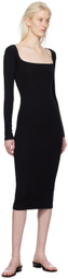 Gil Rodriguez Black 'El Tigre' Midi Dress