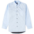 GR10K Men's Poplin Polartec Lined Shirt in Clean Blu