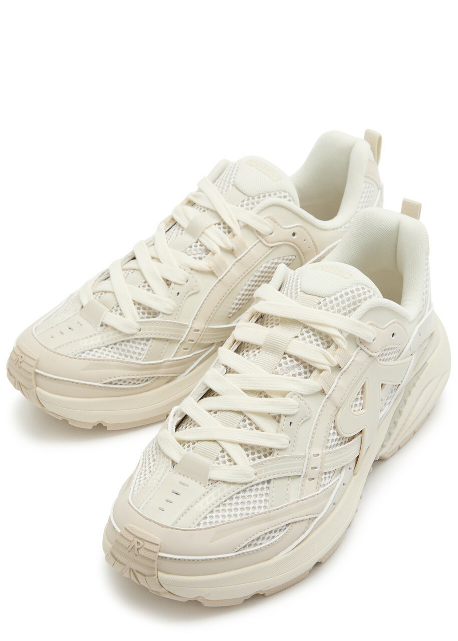 Represent Storm Panelled Mesh Trainers Off White