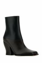 Loewe Two-tone Leather Onda Ankle Boots