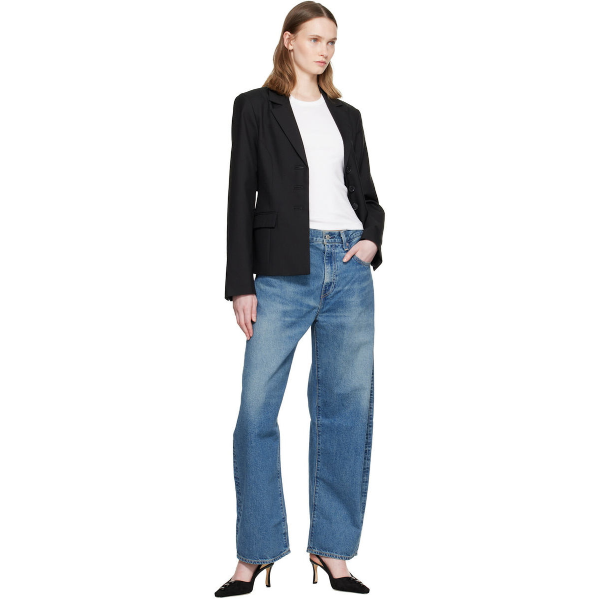 Levi's Blue Drop Barrel Jeans