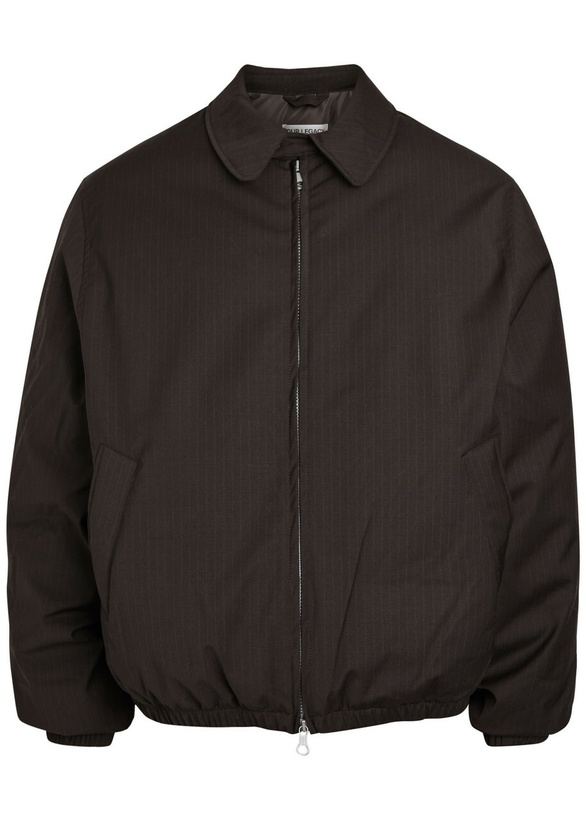 Photo: Our Legacy Avenue Pinstriped Padded Woven Jacket Black