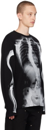 Dime Black Wave Bones Long Sleeve T-Shirt