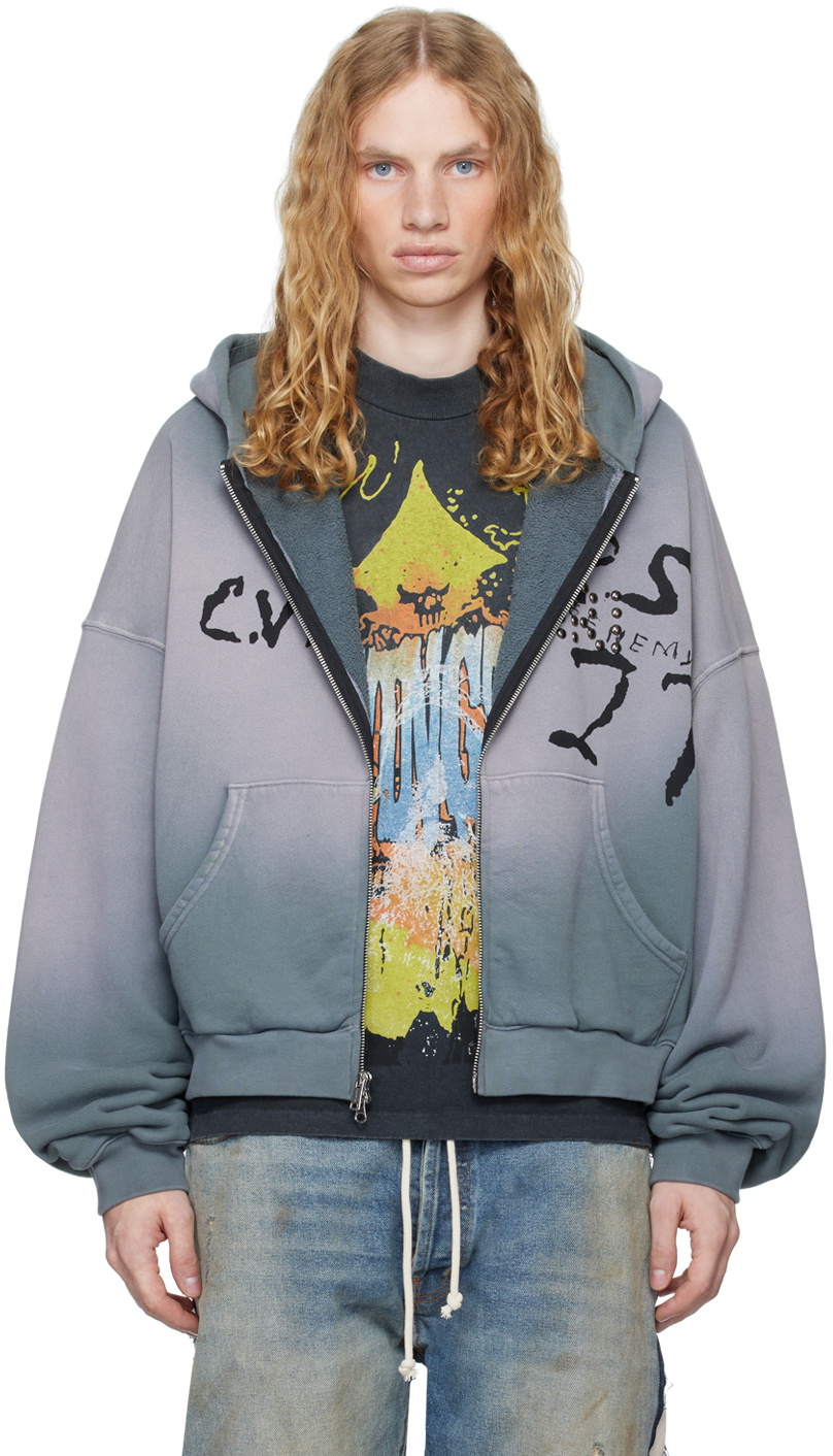 Rivington Roi Rebis Gray Inri Zip Hoodie Rivington Roi Rebis