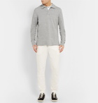 Reigning Champ - Knitted Mélange Cotton Polo Shirt - Men - Gray