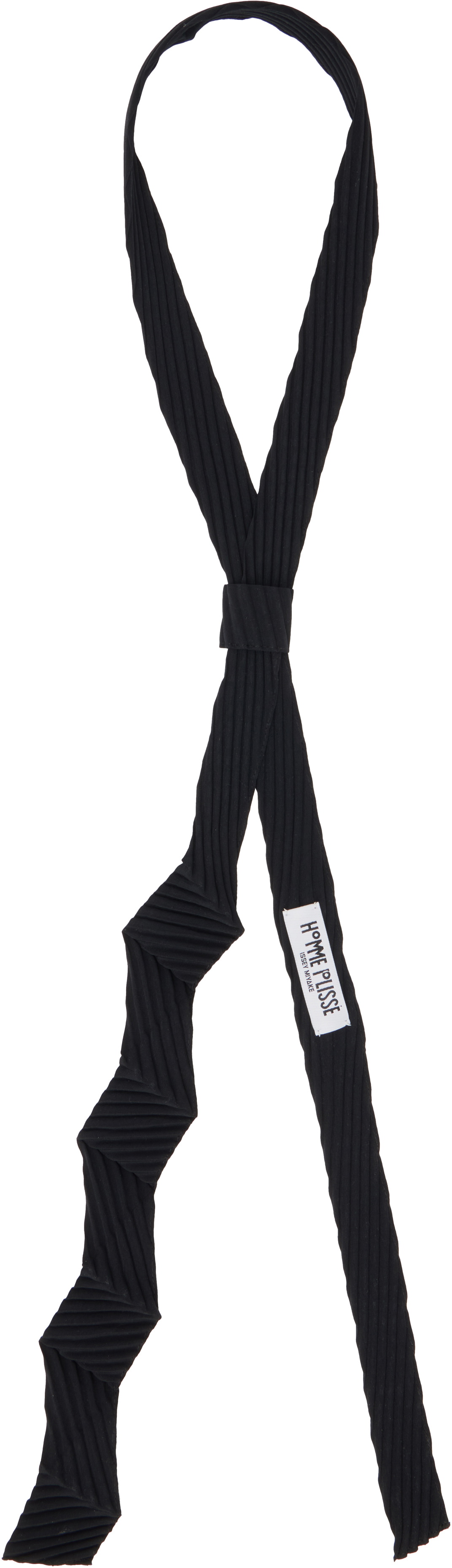 HOMME PLISSÉ ISSEY MIYAKE Black Zigzag Tie Homme Plisse