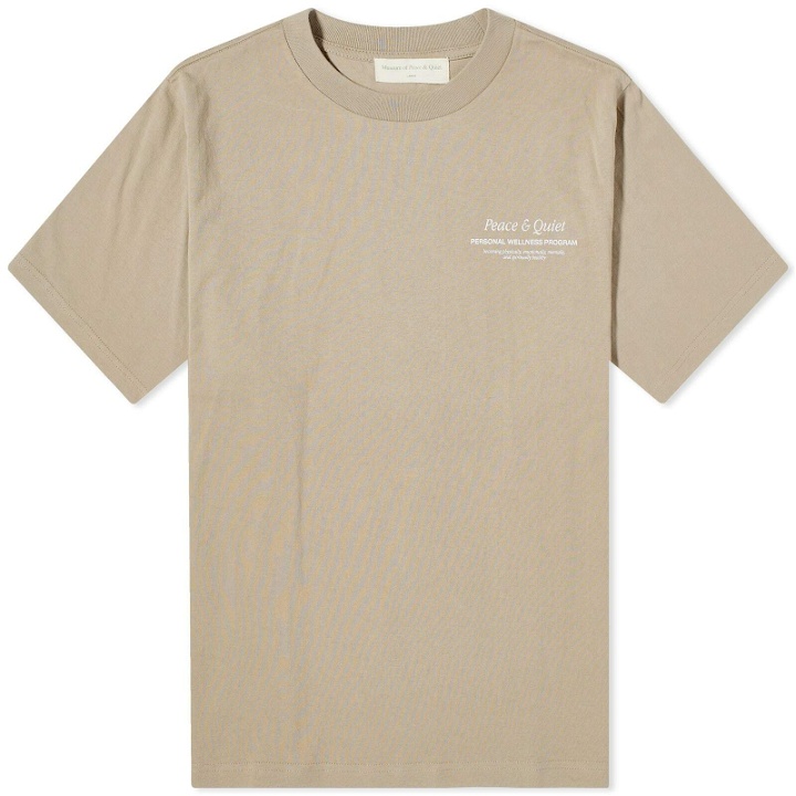 Photo: Museum of Peace and Quiet Men's Wellness Program T-Shirt in Clay