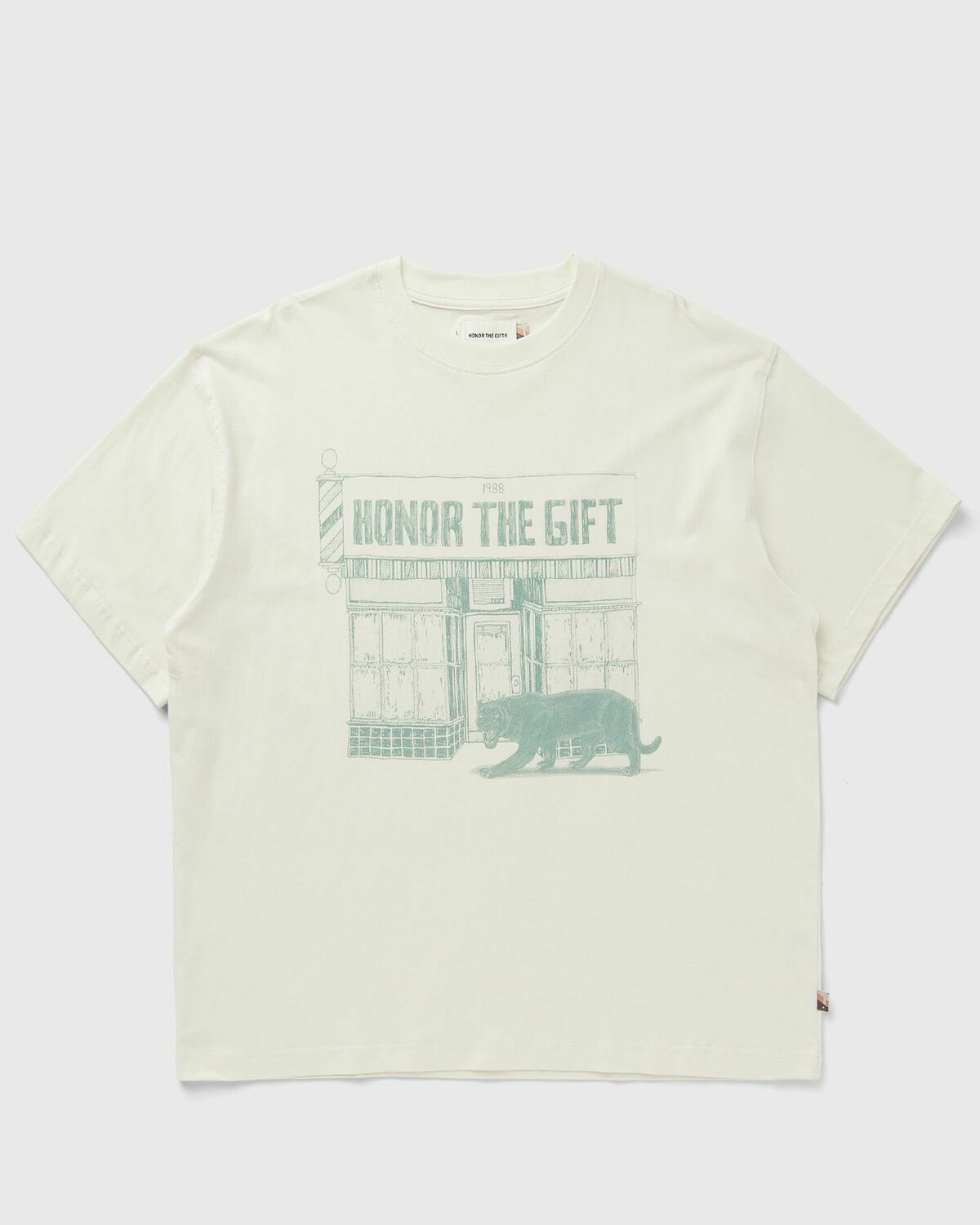 Honor The Gift BARBERSHOP TEE Beige Mens Shortsleefe