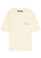 Picante Tailor Printed Cotton T-shirt Cream