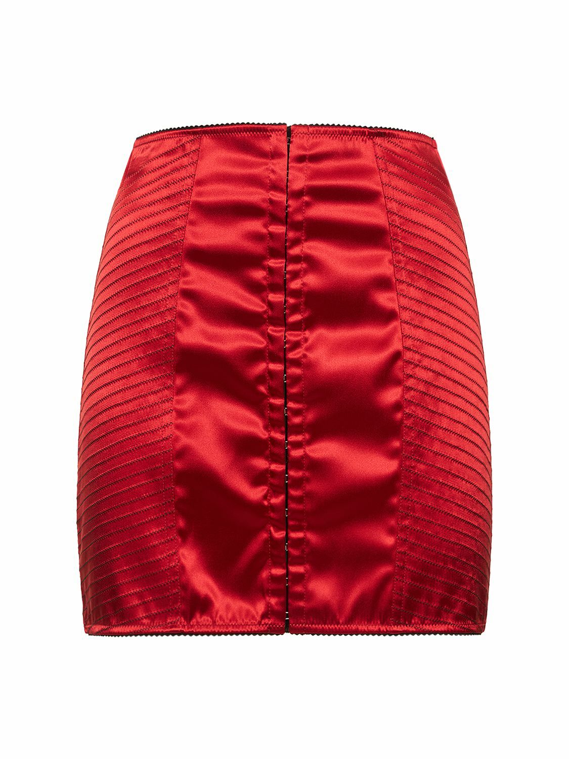 【関税&送料込】Dolce&Gabbana Skirt With Corset-Style Detail Satin calf-length skirt with corset-style belt detail in