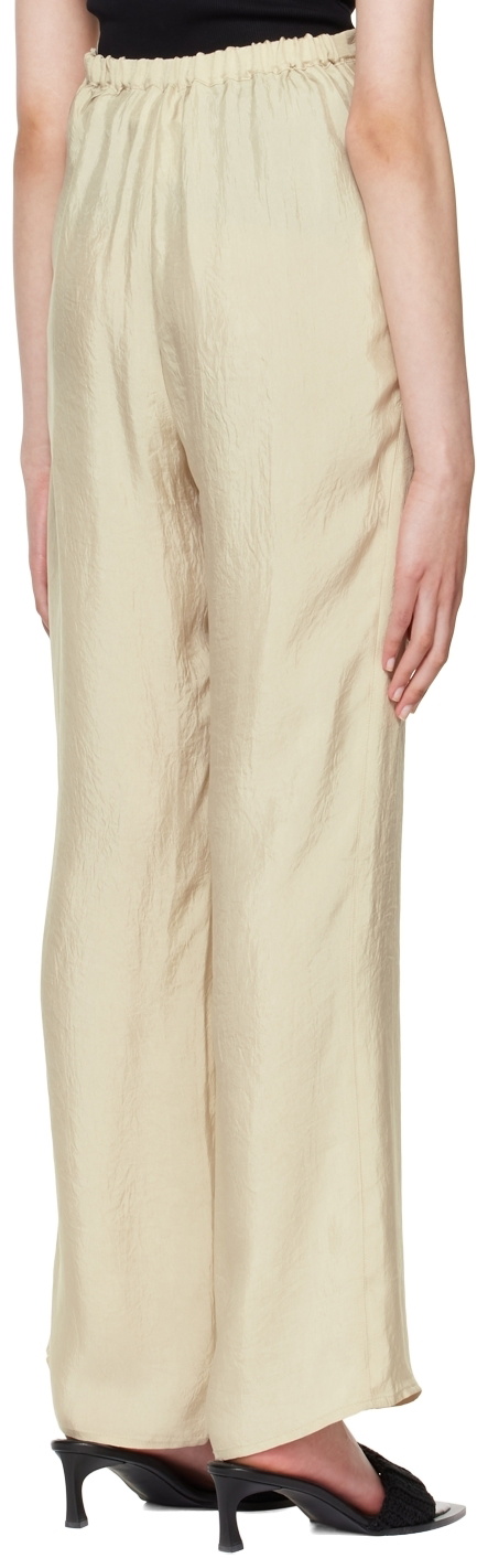 Missing You Already Beige Crinkled Lounge Pants