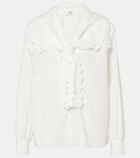 Chloé Broderie anglaise cotton poplin blouse