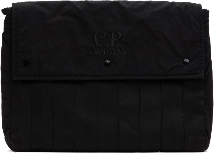 Photo: C.P. Company Black Herringbone Logo Bag