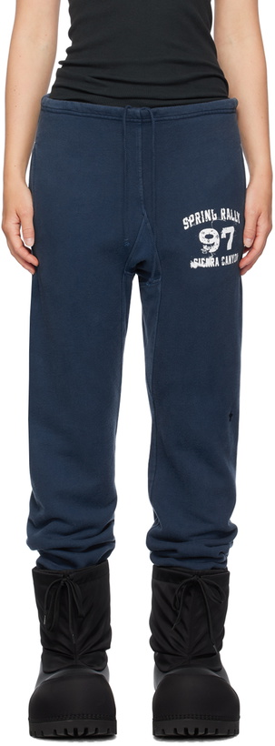 Photo: GREG ROSS SSENSE Exclusive Navy Sweatpants