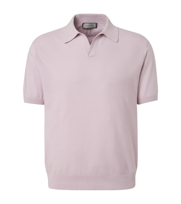 Photo: Canali Cotton and silk polo shirt