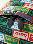 KENZO - Leather-Trimmed Logo-Print Tech-Twill Backpack