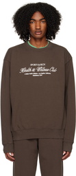 Sporty & Rich Brown H&W Club Sweatshirt