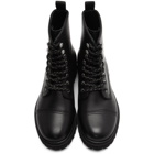 Versace Jeans Couture Black Combat Boots