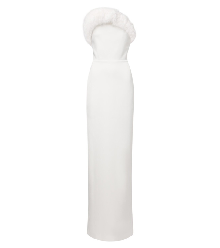 Photo: David Koma Strapless bustier gown
